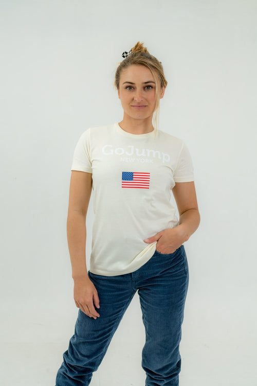 America Flag New York - S/S Tee - Women