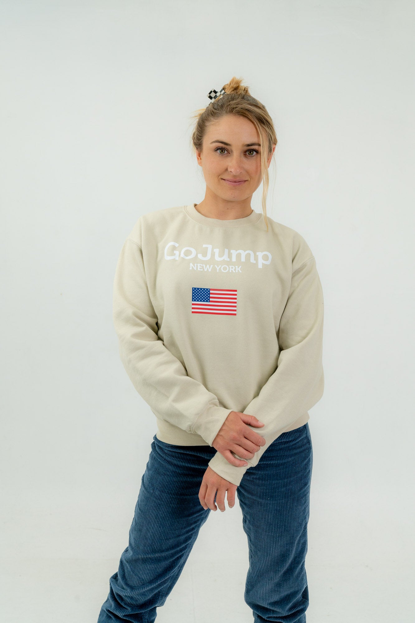 American Flag New York Crew Neck Pullover (F)