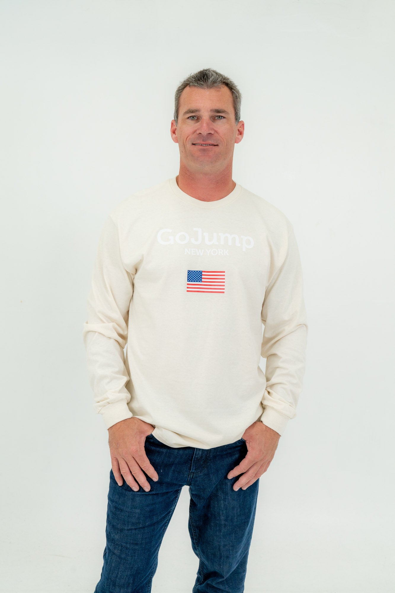 America Flag New York - L/S Tee - Men