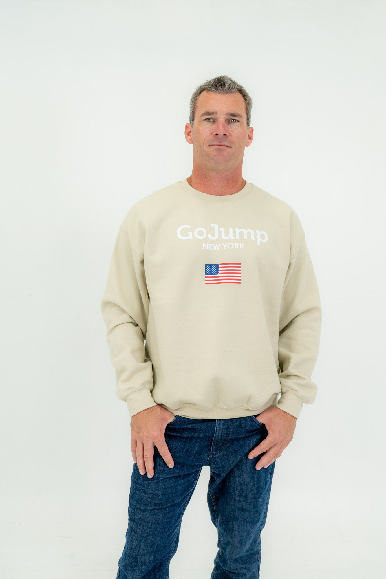 American Flag New York Crew Neck Pullover (M)