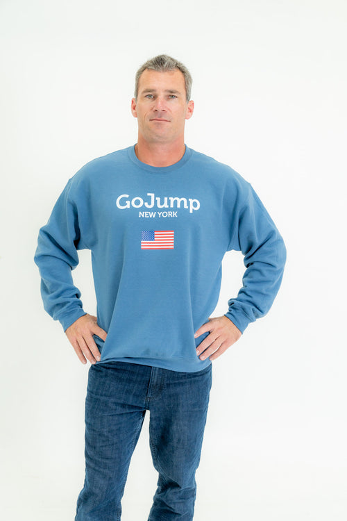 American Flag New York Crew Neck Pullover (M)